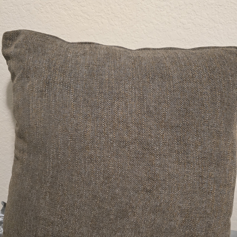 Free Shipping. 20in; Cozy Brown Accent Pillow